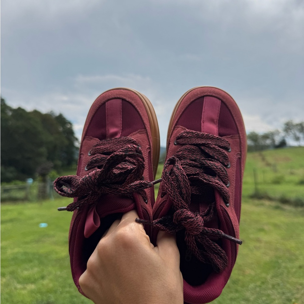 ASOS Burgundy Platform Sneakers